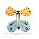 6 pcs Flying Butterfly Wind Up Swallow Tail Butterfly Magic Funny Toy Set